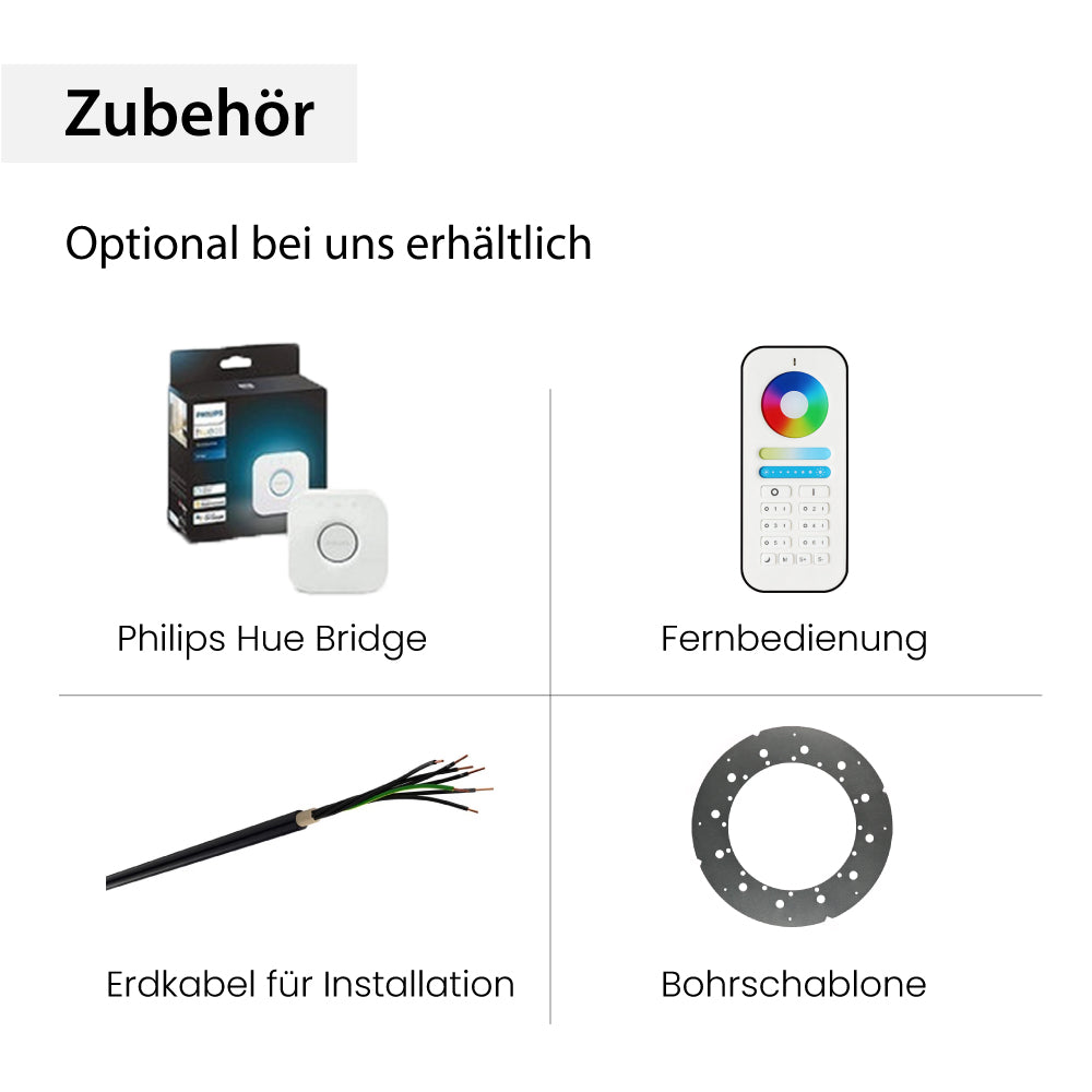 Smart Home Poollampen RGB + CCT | Philips Hue & Amazon Alexa | PAR 56