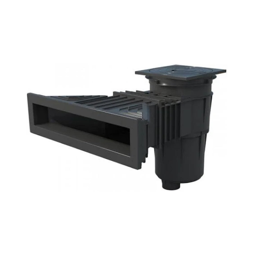Astralpool Slim Skimmer Seaview ABS | 17,5 L | Messing Gewindehülsen | f. Folienbecken