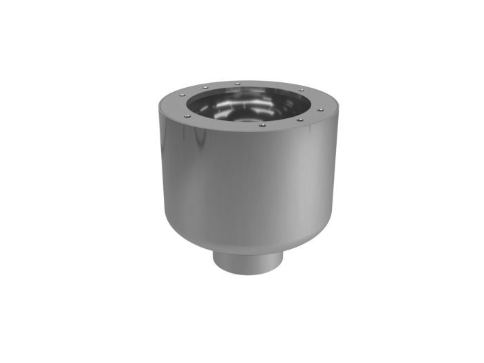 Behncke Bodenablauf Typ 150 Abgang unten inkl. Flansch und Blende