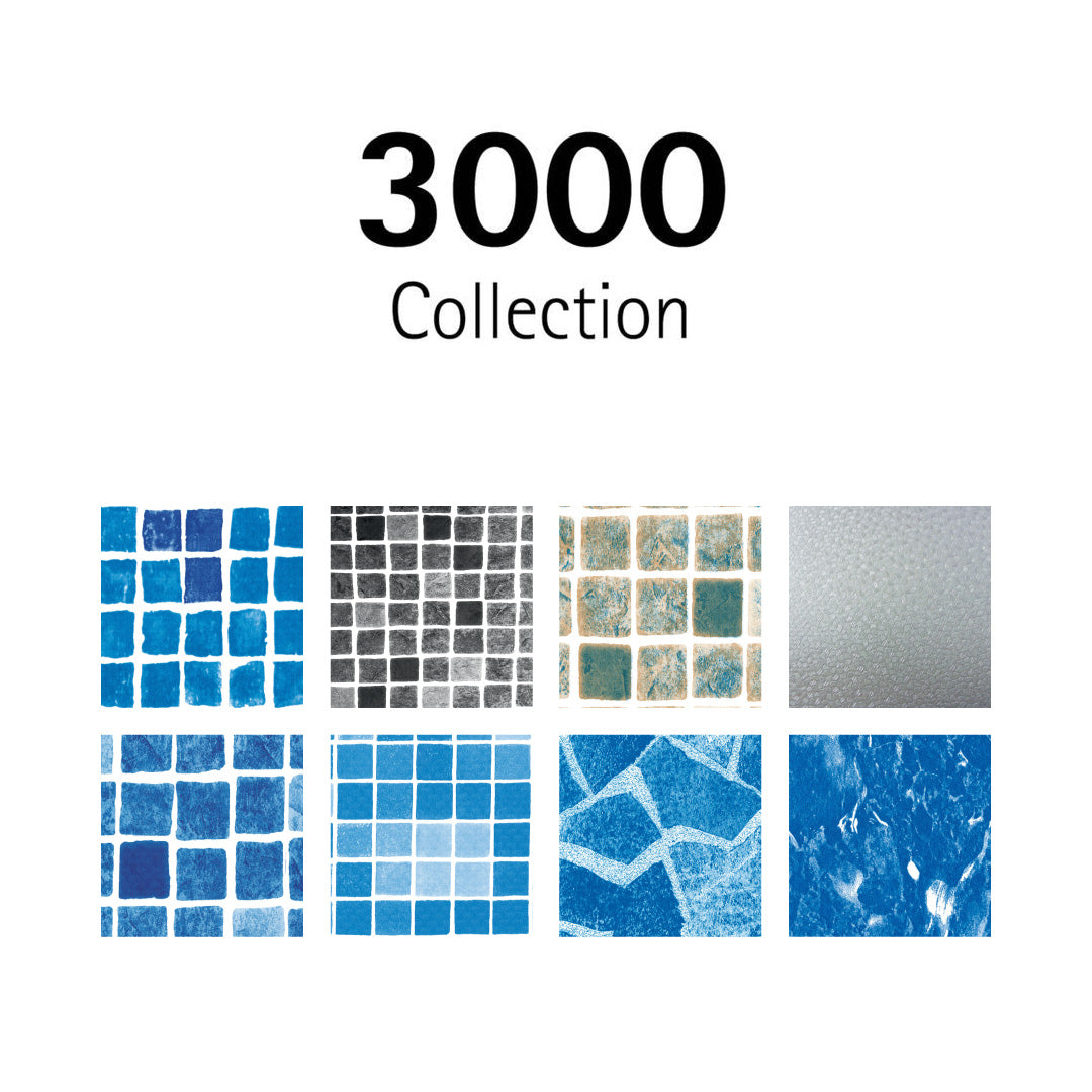 Alkorplan 3000 Collection mit verschiedenen Mosaik- und Strukturfolien für Pools