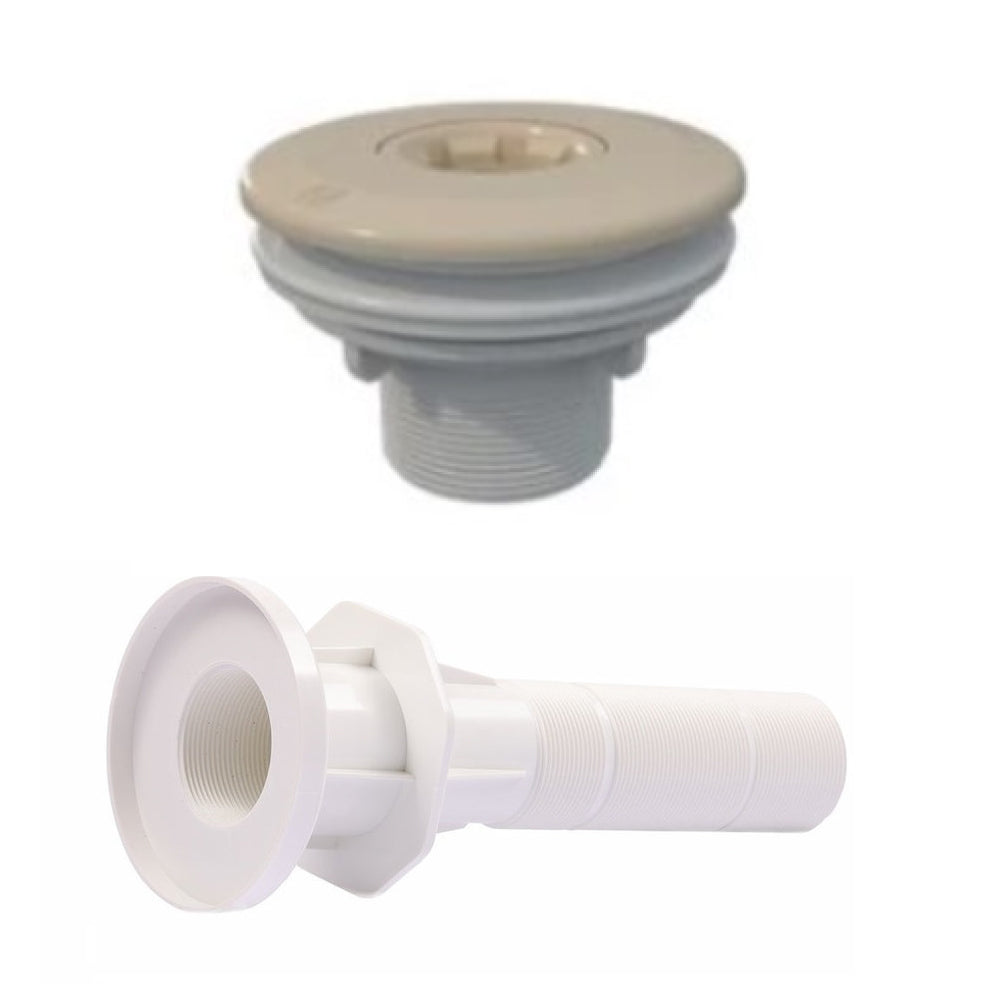 Pool Einlaufdüse + Wanddurchführung Set mit Multiflow-System | 300 mm