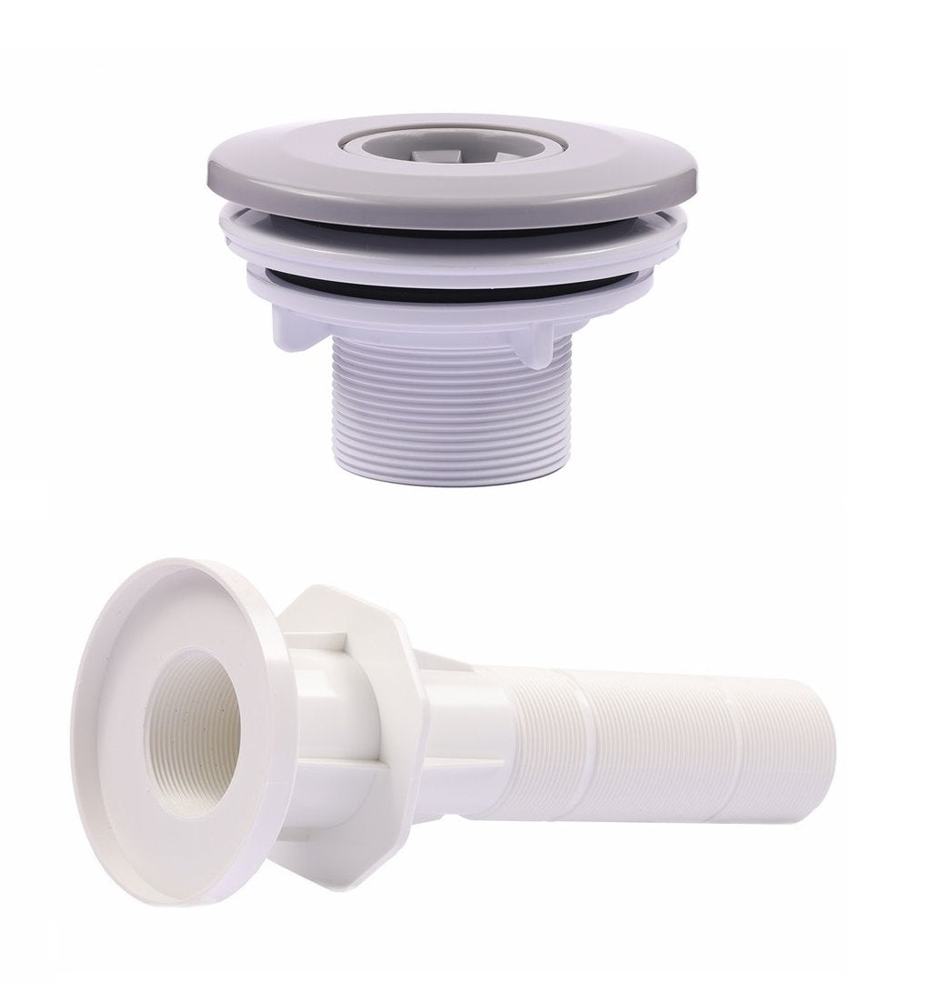 Pool Einlaufdüse + Wanddurchführung Set mit Multiflow-System | 300 mm