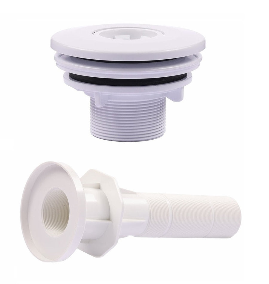 Pool Einlaufdüse + Wanddurchführung Set mit Multiflow-System | 300 mm