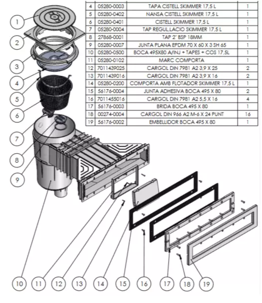 Astral Pool Slim Skimmer