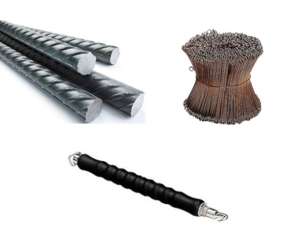 Moniereisen-Set für Poolbau Styroporsteine H 25