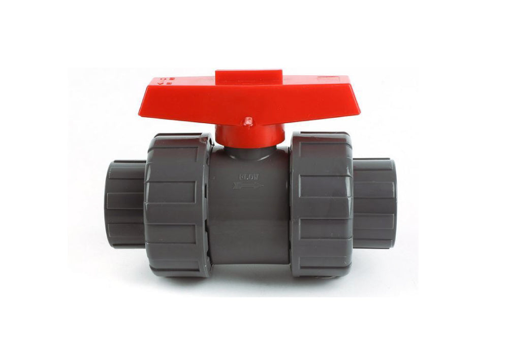 PVC 2-Wege-Kugelhahn mit Klebemuffen