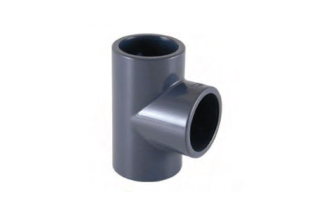 PVC T-Stück 90° mit Klebemuffen