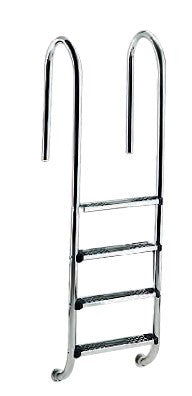 Poolleiter Edelstahl | Holmausladung 350 mm | Einbauleiter