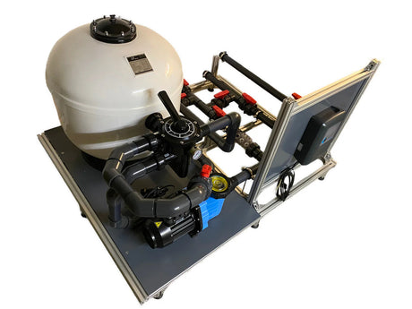 Vormontiertes Pooltechnik Komplettset mit Filteranlage und Steuerungseinheit