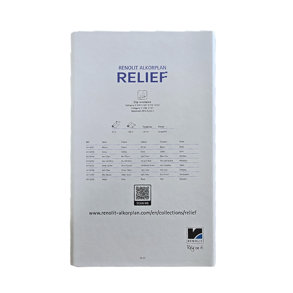 Musterheft Renolit Alkorplan RELIEF Poolfolie