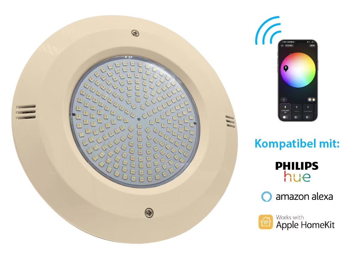 Smart Home Poollampen RGB + CCT | Philips Hue & Amazon Alexa | PAR 56
