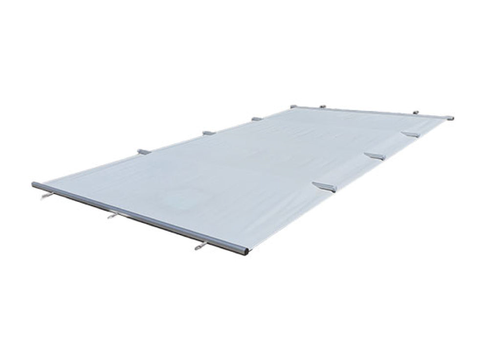 Trend Pool Stangenabdeckung | Rollschutzabdeckung "Standard" | rechteckig | Hellgrau