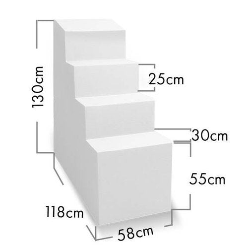 Pool Ecktreppe Variofit | 118 x 58 cm | 1,5 Meter Beckentiefe