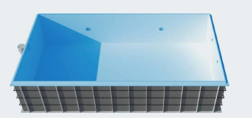 PPline Becken 8,00 x 3,50 x 1,20 Meter