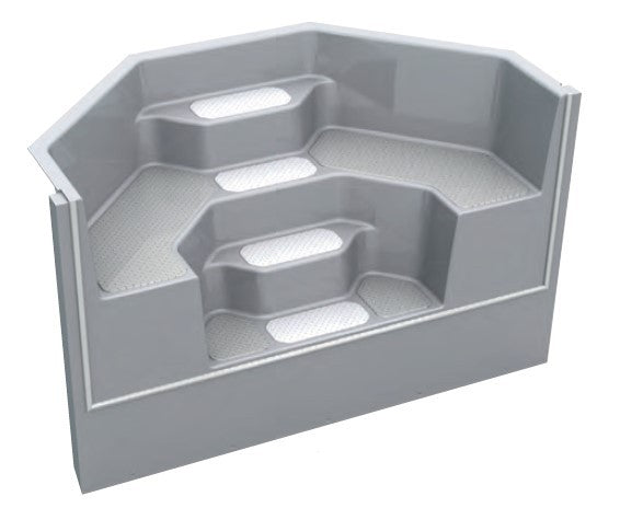 Pooltreppe RAVENNA | 250 x 124 cm | bis 1,5 Meter Beckentiefe