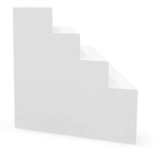 Pool Ecktreppe SMARAGD | 118 x 118 cm | 1,5 Meter Beckentiefe