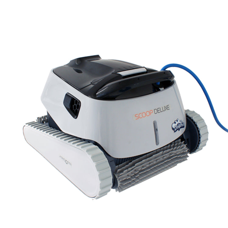 Dolphin Poolroboter Scoop Deluxe | inkl. Transportwagen & Steuerbox
