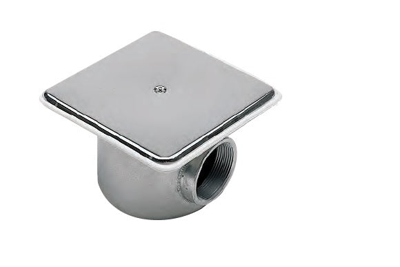 Meranus Bodenablauf V4A mit rechteckigem Antiwirbeldeckel