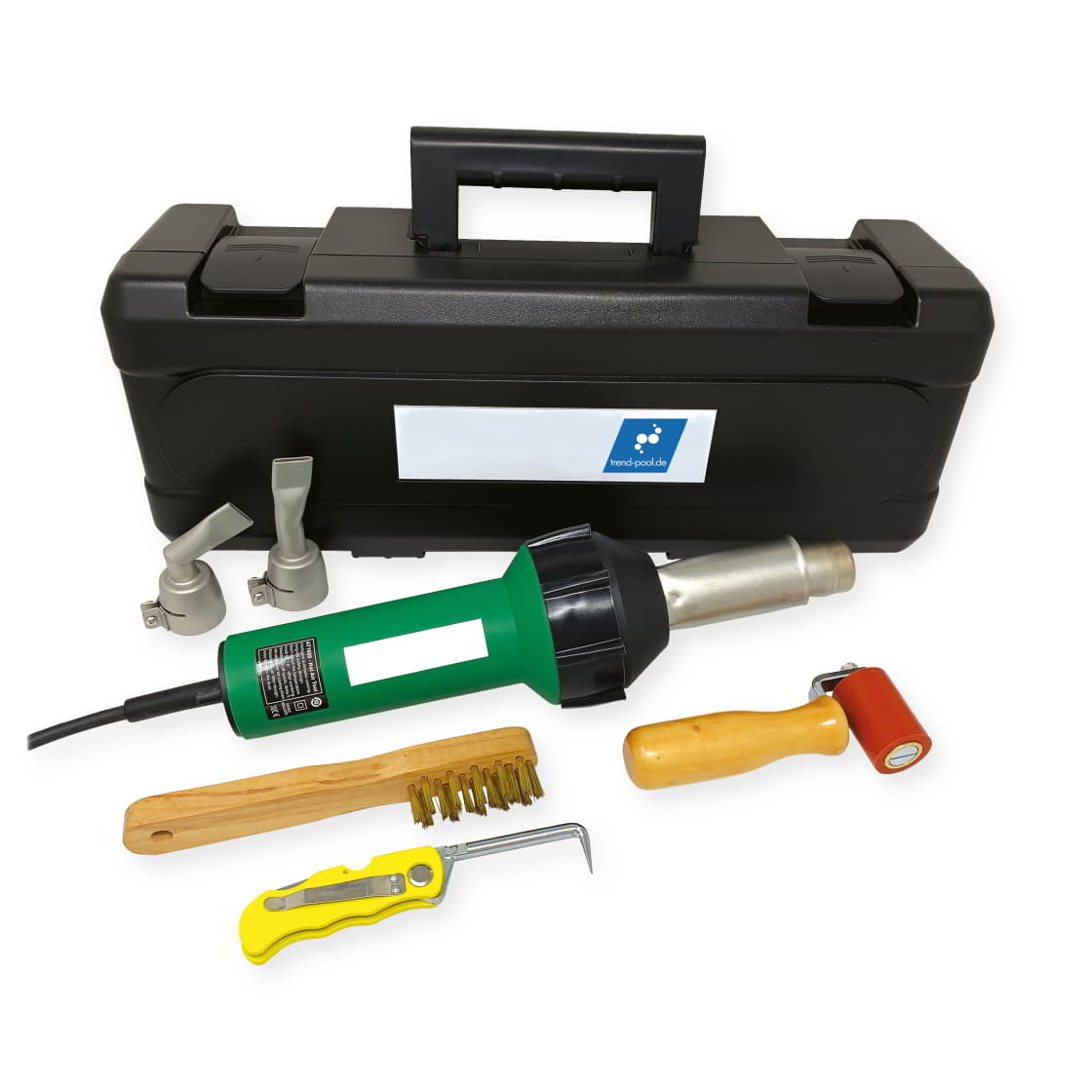Trend Air Heißluftfön / Schweißgerät 1600 W | inkl. Koffer | Set mit Zubehör