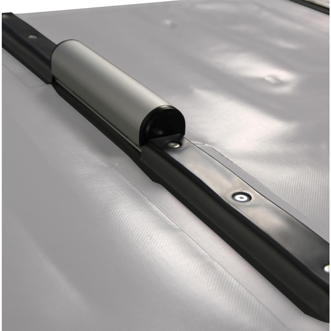 Trend Pool Stangenabdeckung | Rollschutzabdeckung "ExtraTop" | rechteckig | Hellgrau