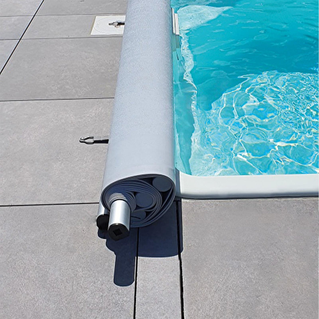 Trend Pool Stangenabdeckung | Rollschutzabdeckung "Standard" | rechteckig | Hellgrau