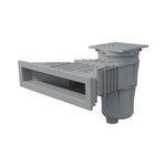 Astralpool Slim Skimmer Seaview ABS | 17,5 L | Messing Gewindehülsen | f. Folienbecken