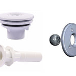 Pool Einlaufdüse + Wanddurchführung Set mit Multiflow-System | 300 mm
