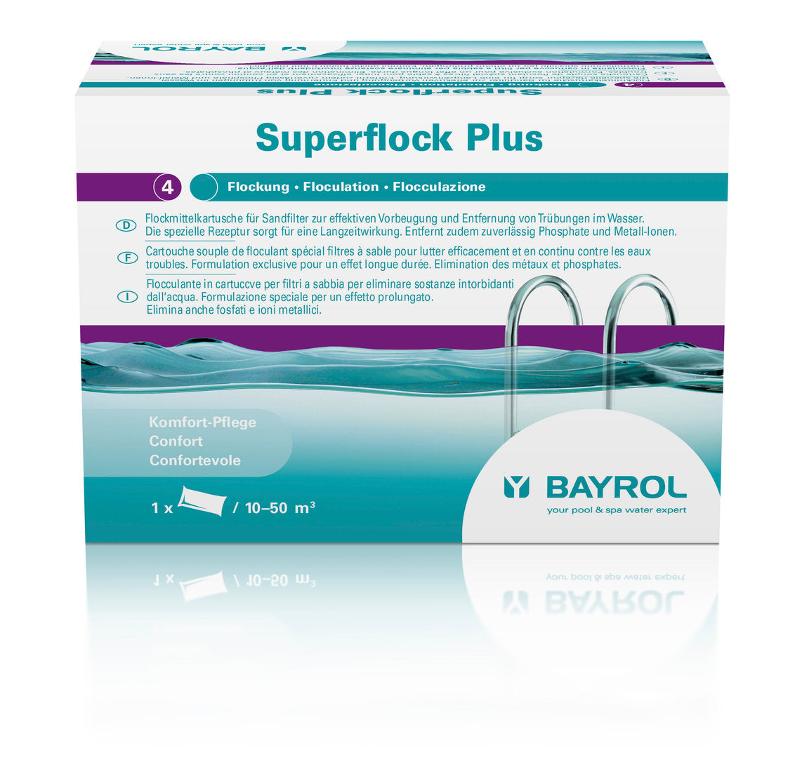 BAYROL Superflock Plus 1 kg 8 Kartuschen/125 g