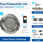 Pool Einbauteile Set | Slim Skimmer
