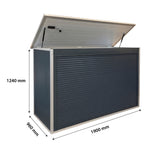 Pool Technikbox Exklusive | Elektrische Rolltür