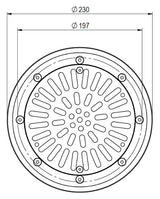 VA-Blende für Pool Bodenablauf | Ø 210 mm